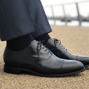 Made in Great Britain Men's Socks - Beautiful Twin Pack Black