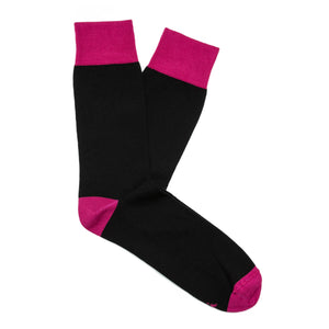 Made in Great Britain Men's Socks - Beautiful Twin Pack Black