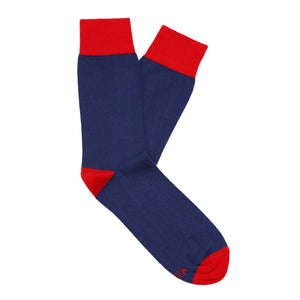 Made in Great Britain Men's Socks - Beautiful Twin Pack Navy